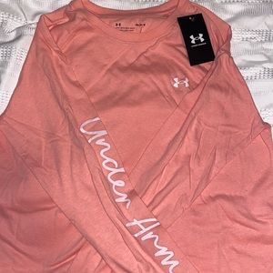 NWT Two Grey and Pink Under Armour Long Sleeve Shirts
